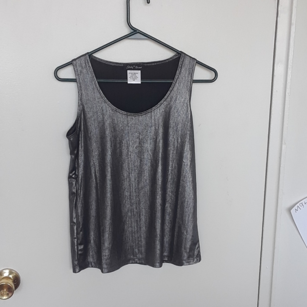 Slinky Brand metallic tank top